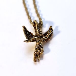 Gold-Tone Angel Necklace